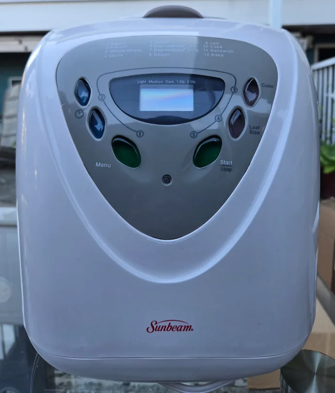 Sunbeam Breadmaker image indicator(2)