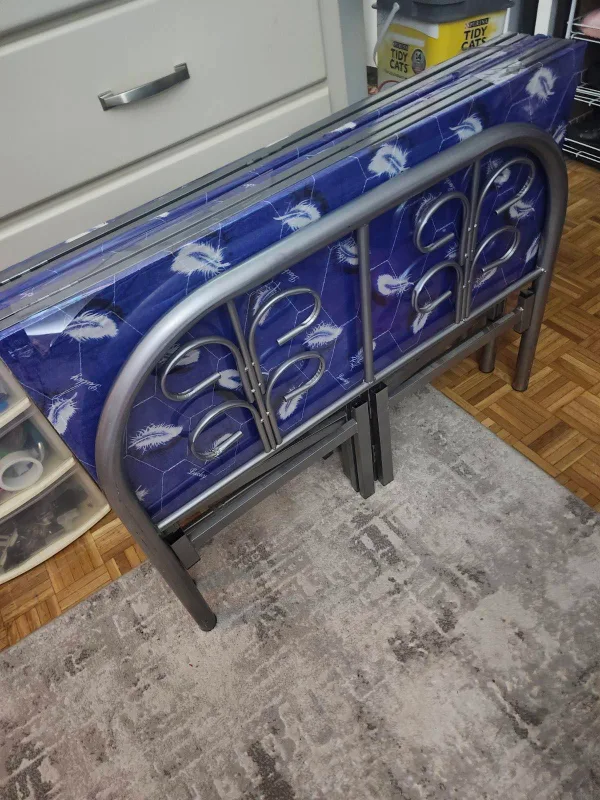 Twin Size Bed Frame with Mattress thumbnail