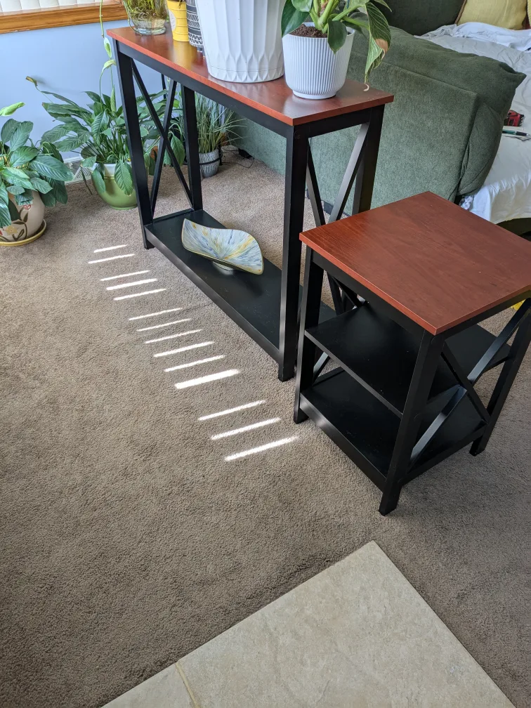 Modern Console & Side Table Set - X Marks the Style! thumbnail