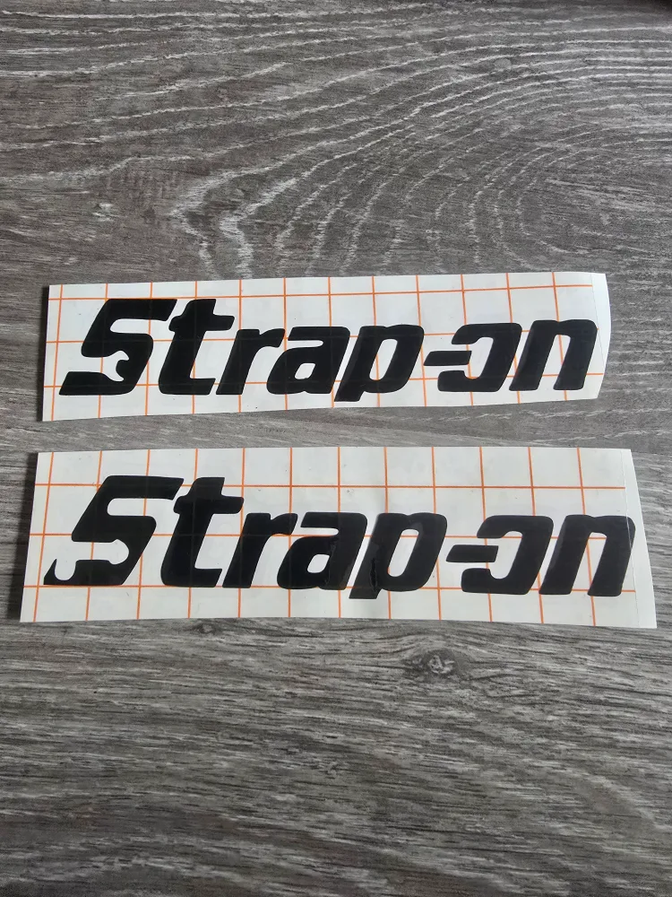 set of 2 "strap on" decals almost snap pn thumbnail