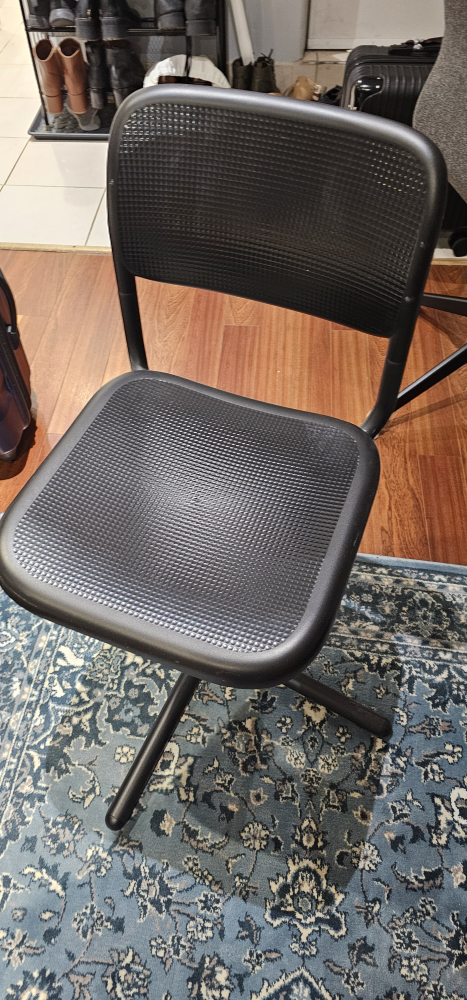 IKEA SMÄLLEN Swivel Chair & Pillow- Black - photo 3
