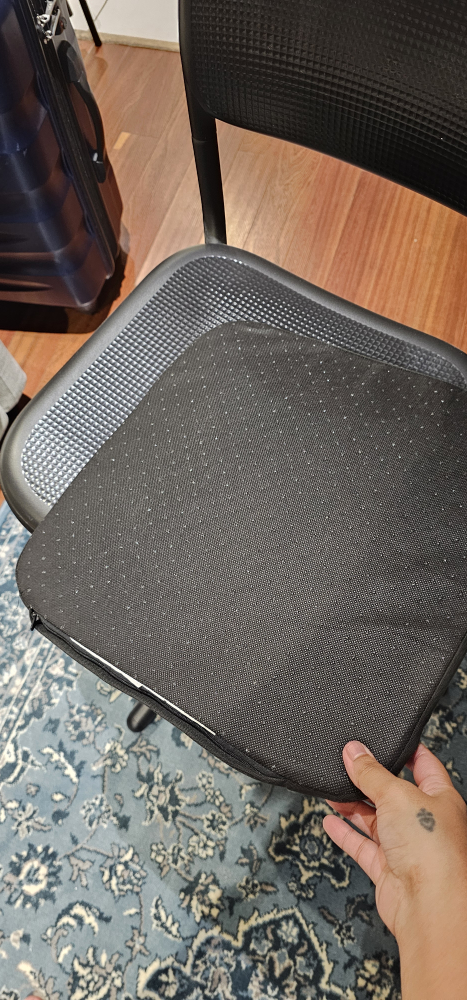 IKEA SMÄLLEN Swivel Chair & Pillow- Black - photo 2