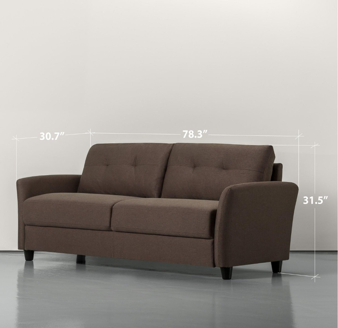 Brown Sofa- 78.3" Wide - photo 4