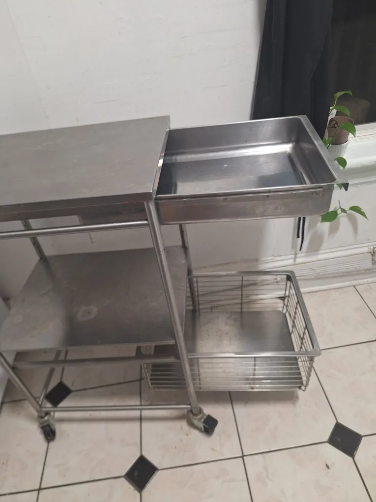 Stainless Steel Kitchen Cart image indicator(2)