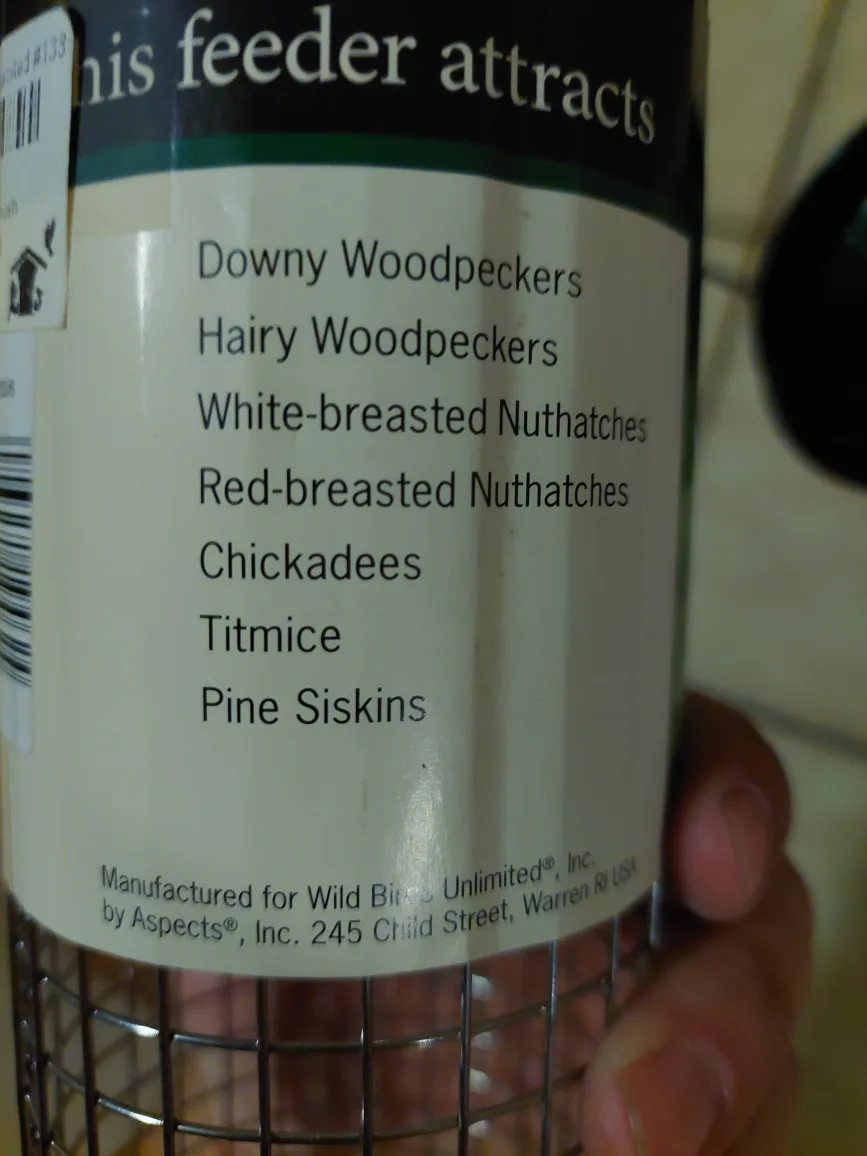 Wild Birds Unlimited Mesh Peanut Bird Feeder (BRAND NEW ) image indicator(4)