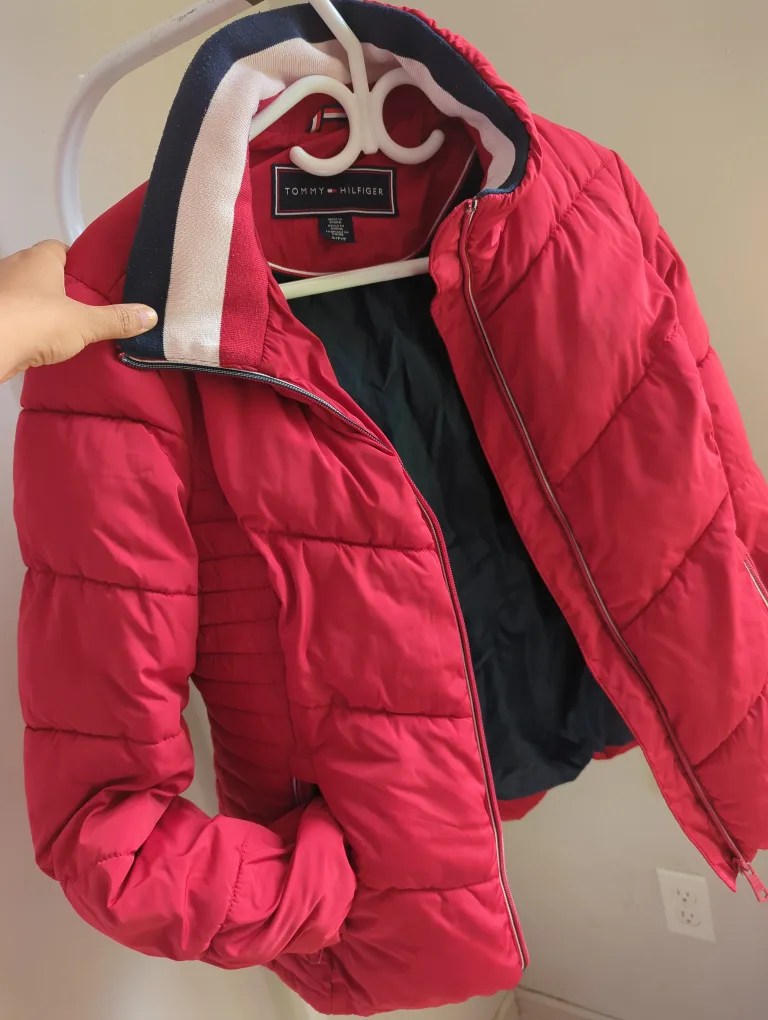 Tommy Hilfiger Red Puffer Jacket thumbnail