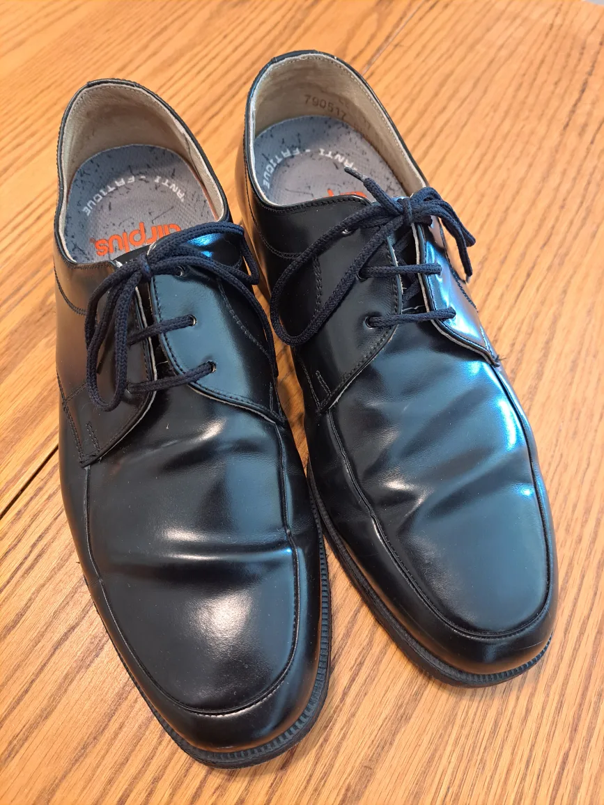 Black Leather Dress Shoes mens 8.5 thumbnail