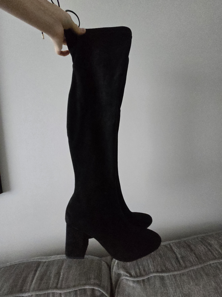 Lystep Heeled Boots, Size 8.5, Black