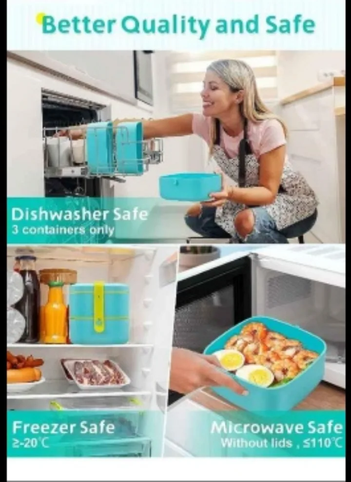 Look Back Lunch Box - Blue & Yellow image indicator(2)