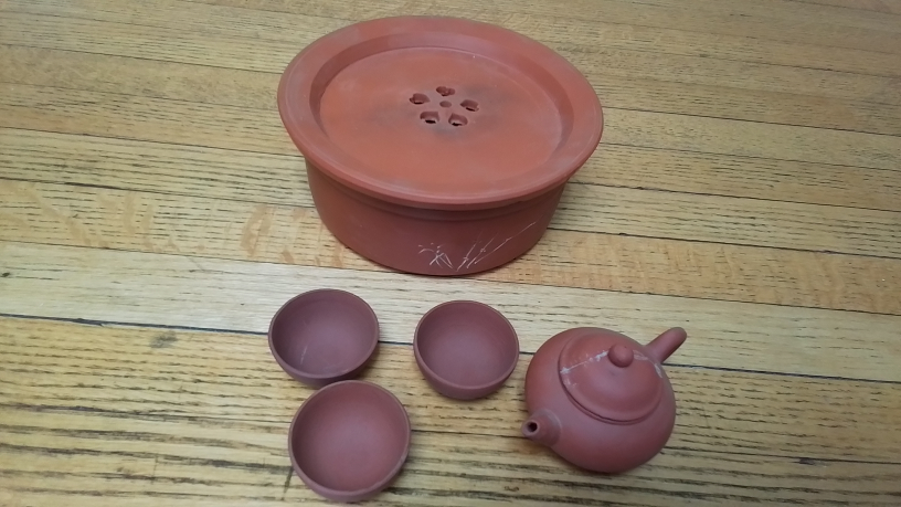 Clay Tea Set with Teapot and Cups - photo 2