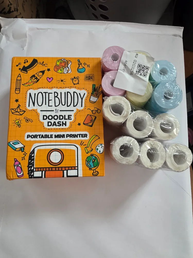 NoteBuddy by Doodle Dash Portable Mini Printer + Paper Rolls thumbnail