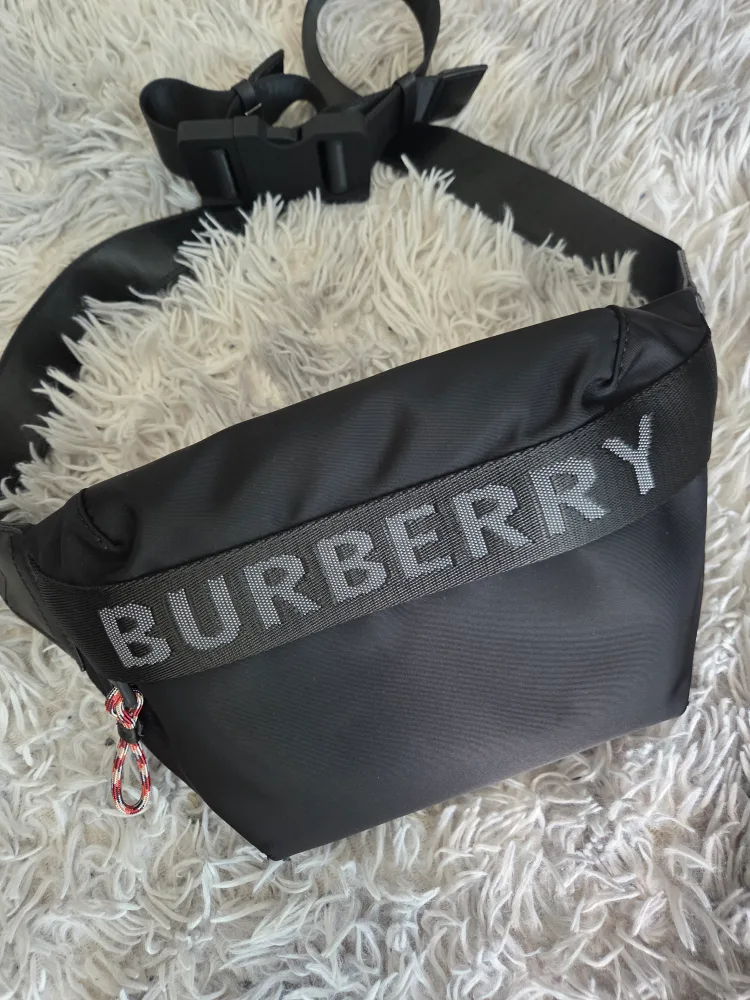 Burberry Black Belt Bag Used thumbnail