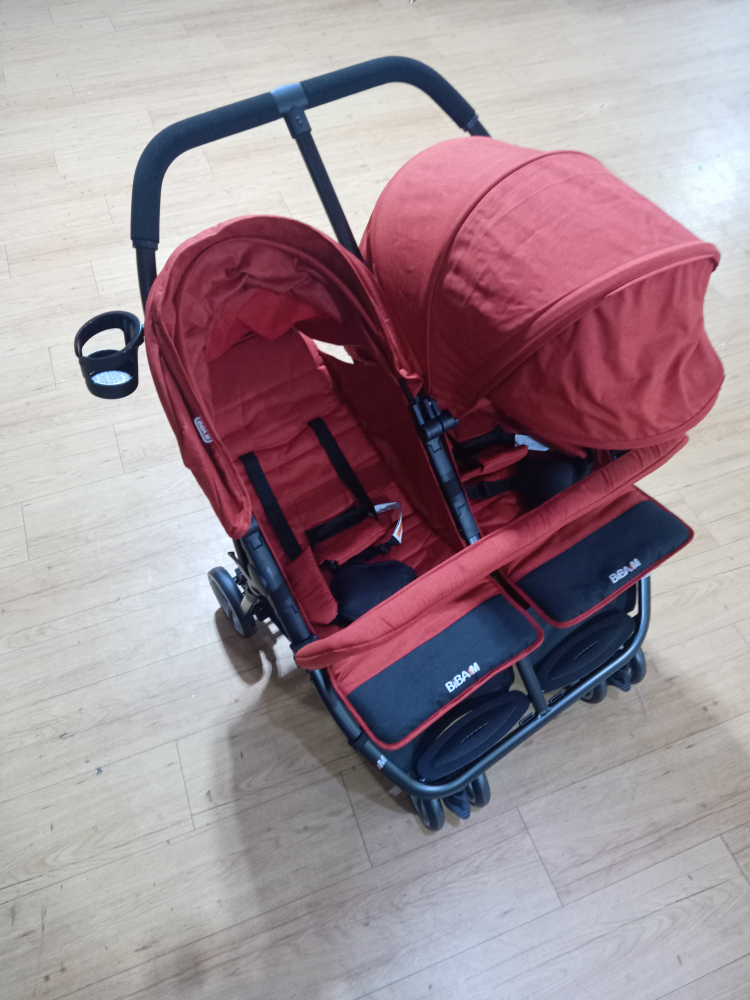 BIBAM Double Stroller - Red