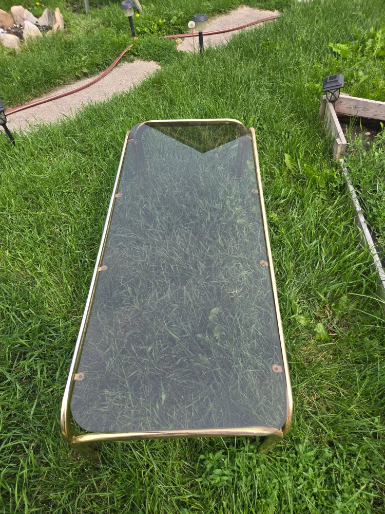 Glass Top Coffee Table - Gold Frame thumbnail