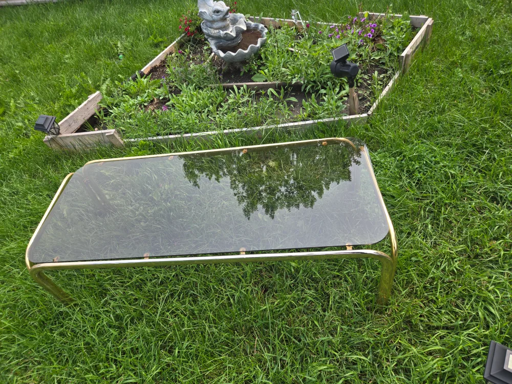 Glass Top Coffee Table - Gold Frame image indicator(2)