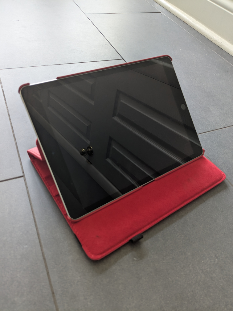 Apple iPad with Red Case (9th Generation)