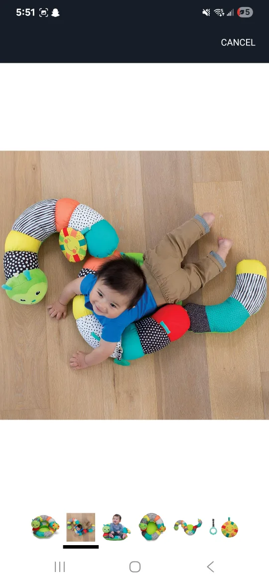 Infantino Prop-A-Pillar Tummy Time & Seated Support image indicator(4)