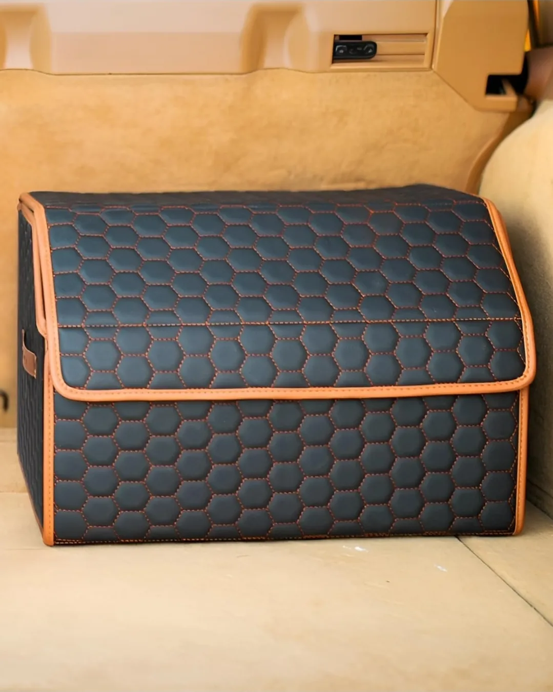 Owleys Foldable Car Trunk Organizer with Lid – Heavy-Duty 21.6" image indicator(6)