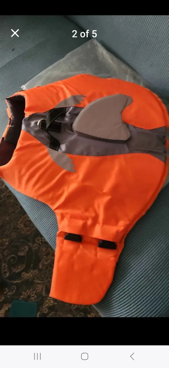 Orange Dog Life Jacket - Size XL thumbnail