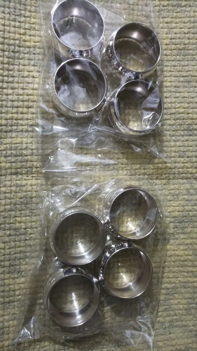 Silver Napkin Rings - Set of 8, New in Package thumbnail