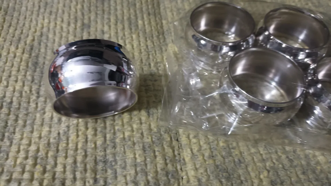 Silver Napkin Rings - Set of 8, New in Package image indicator(2)