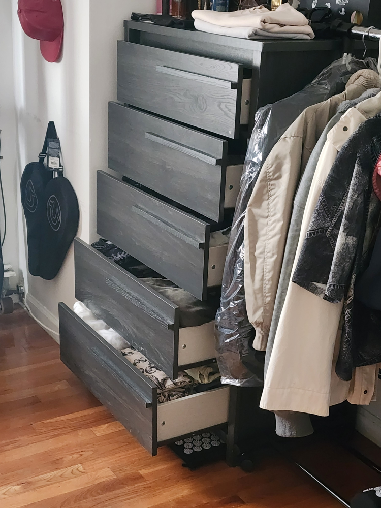 Dark Gray Tall Chest of Drawers - photo 4