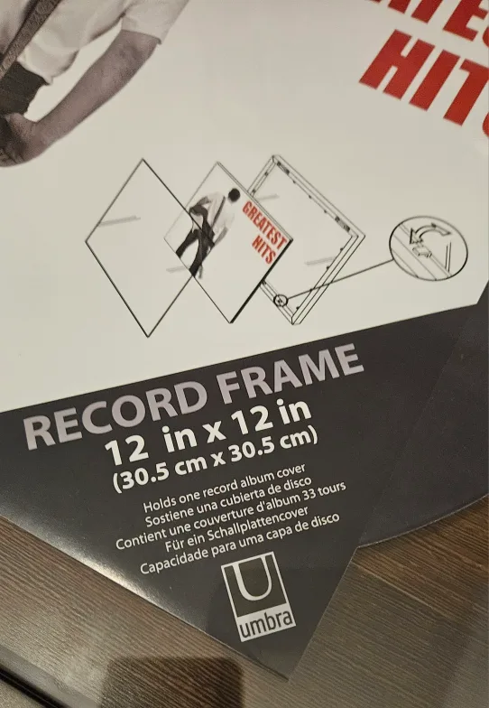 Umbra Record Frame 12x12 Black MINT CONDITION image indicator(2)