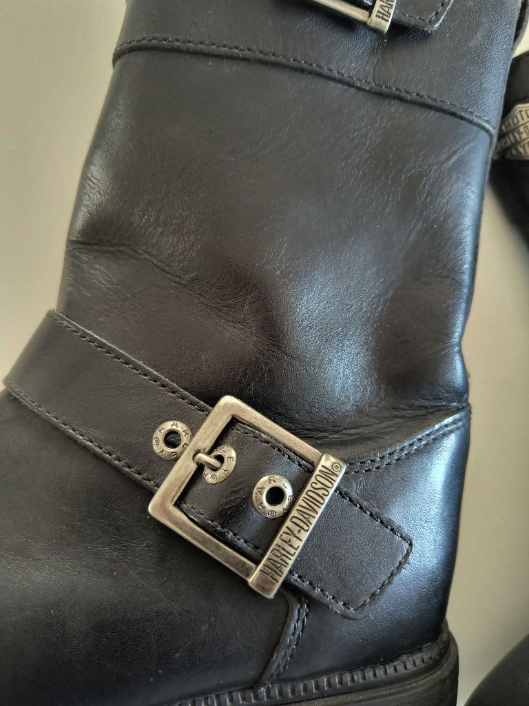 Harley Davidson Black Leather Boots - photo 2