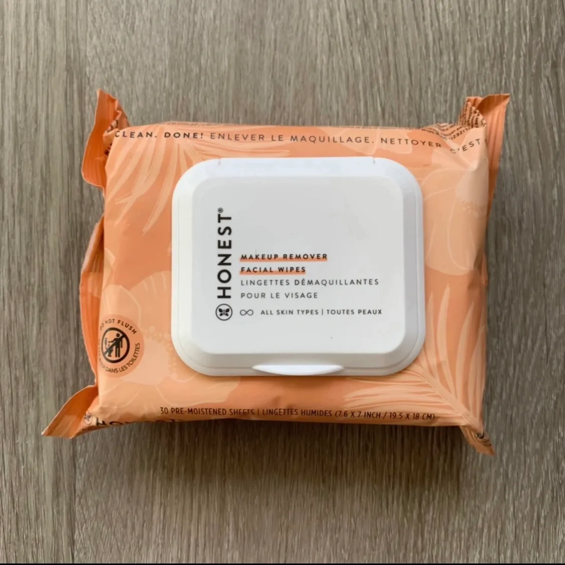 Honest makeup remover facial wipes (30 sheets) thumbnail