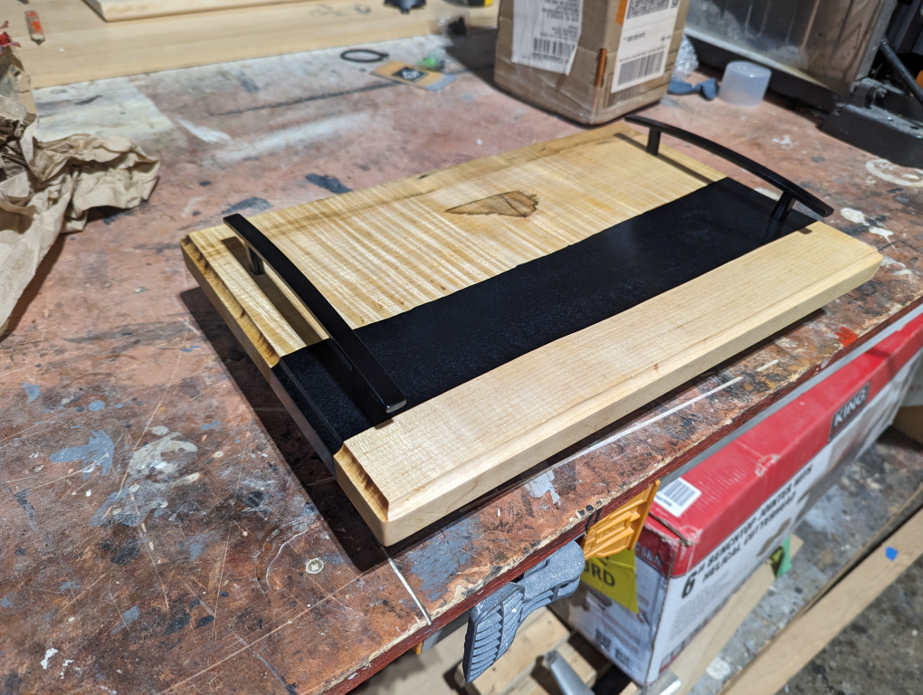 Handmade Wooden Serving Tray - photo 2