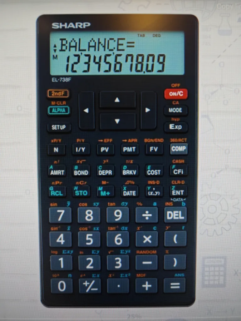 Sharp EL-738 Calculator
