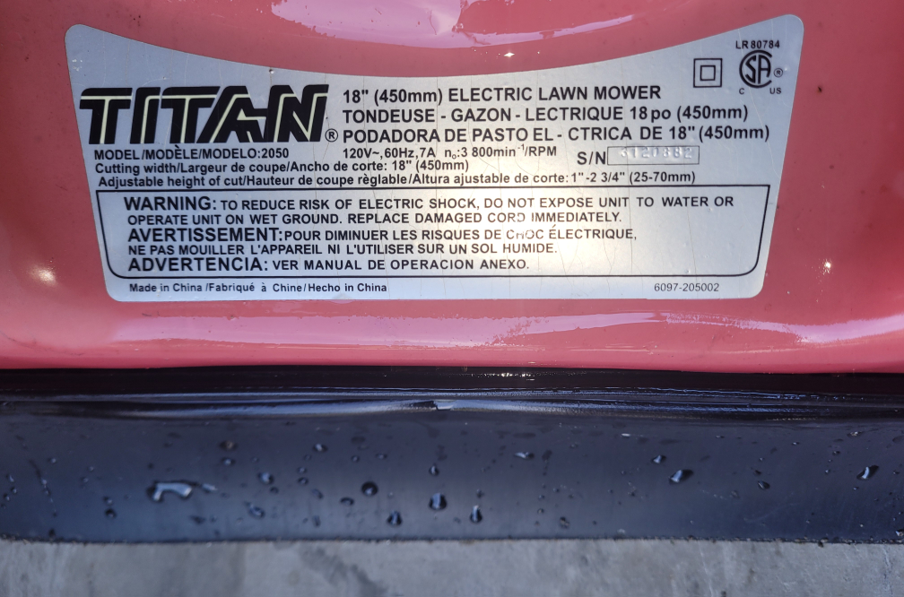Titan 18" Electric Lawn Mower - photo 5