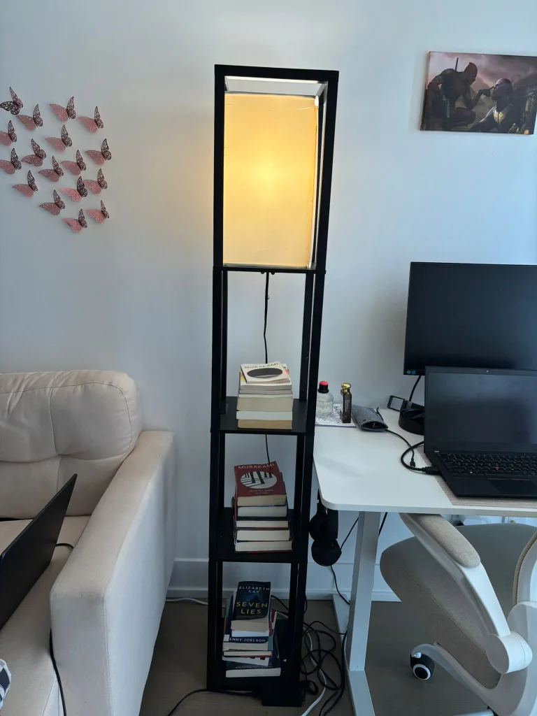IKEA Lamp with Shelves - Black thumbnail
