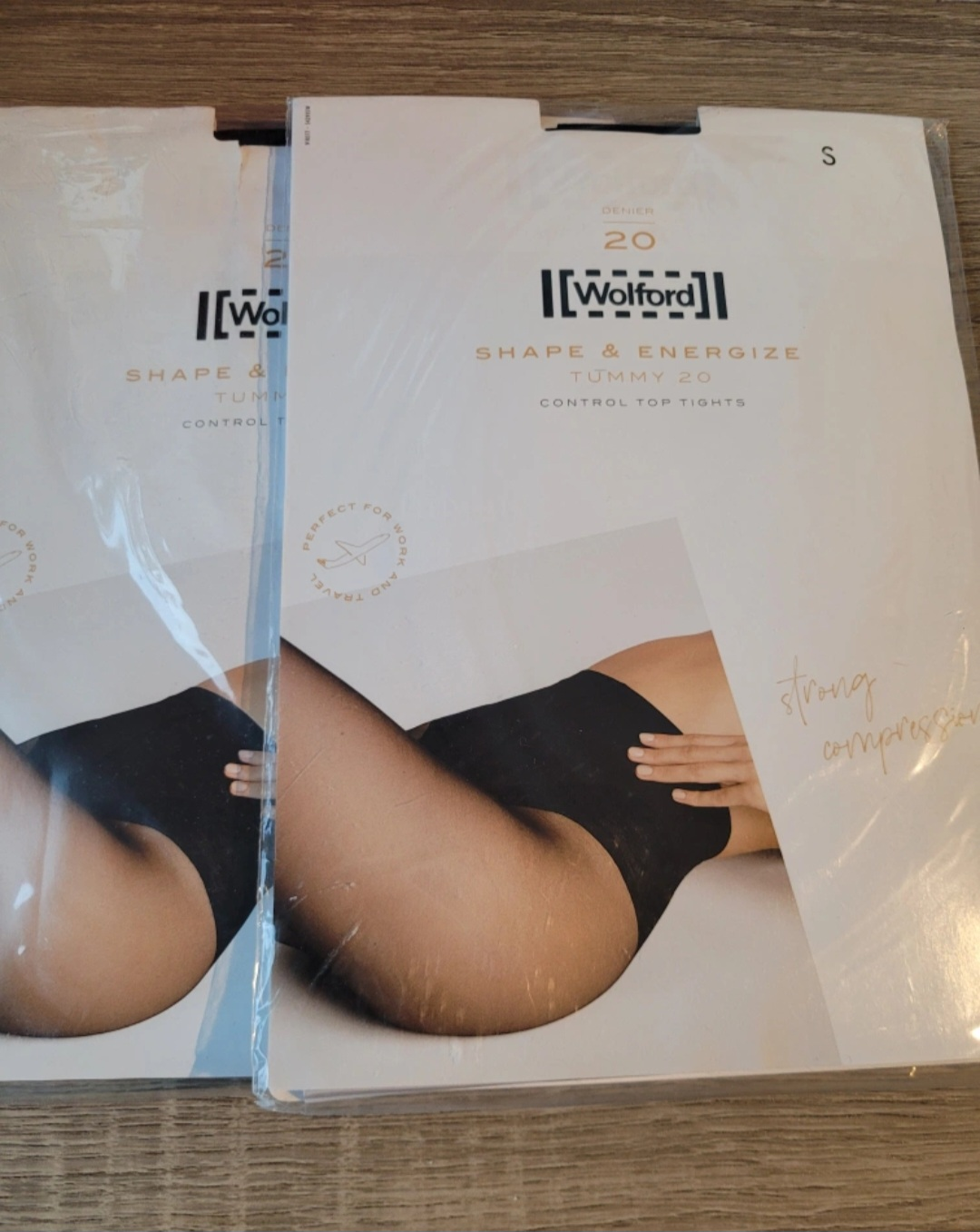 Wolford Shape & Energize Tummy 20 Control Top Tights - S