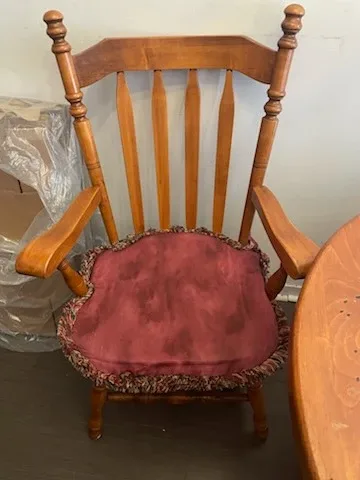Wooden Dining Table with 4 Chairs - Used thumbnail