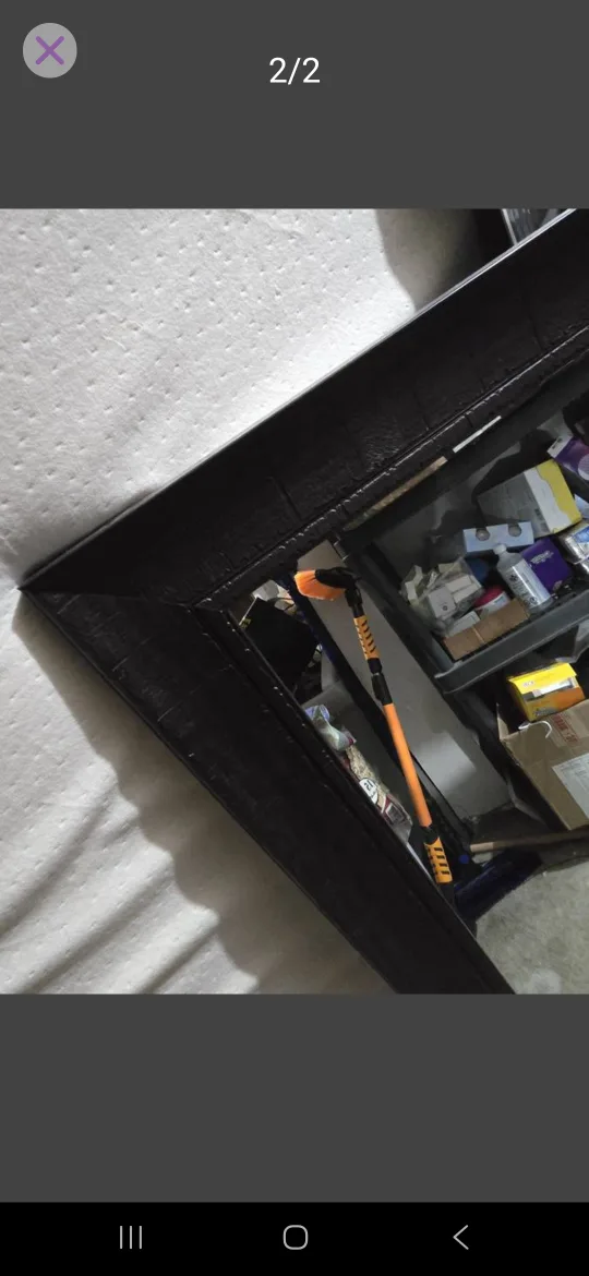 Wall Mirror - expresso frame image indicator(2)