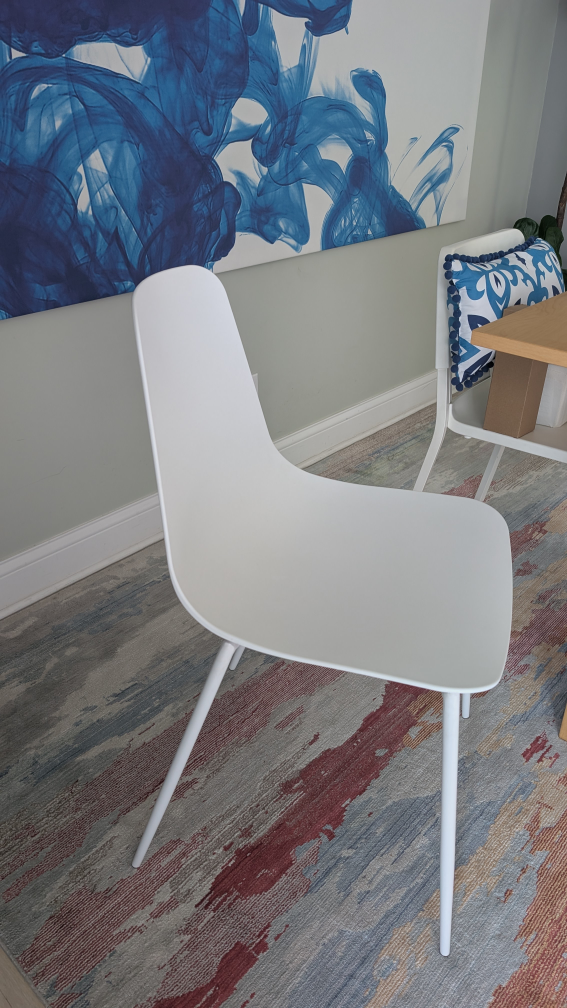 White Modern Dining Chair - photo 2