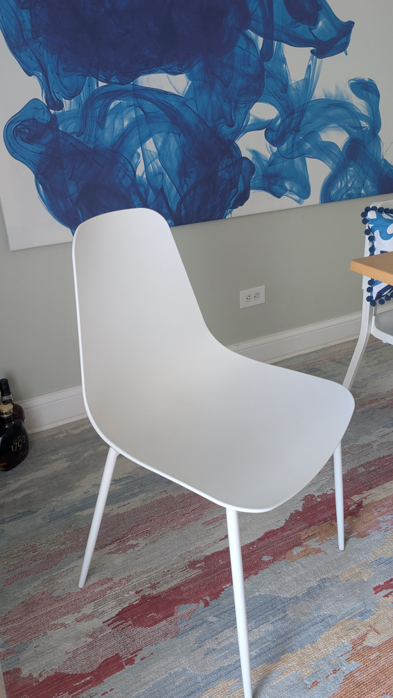 White Modern Dining Chair - photo 3
