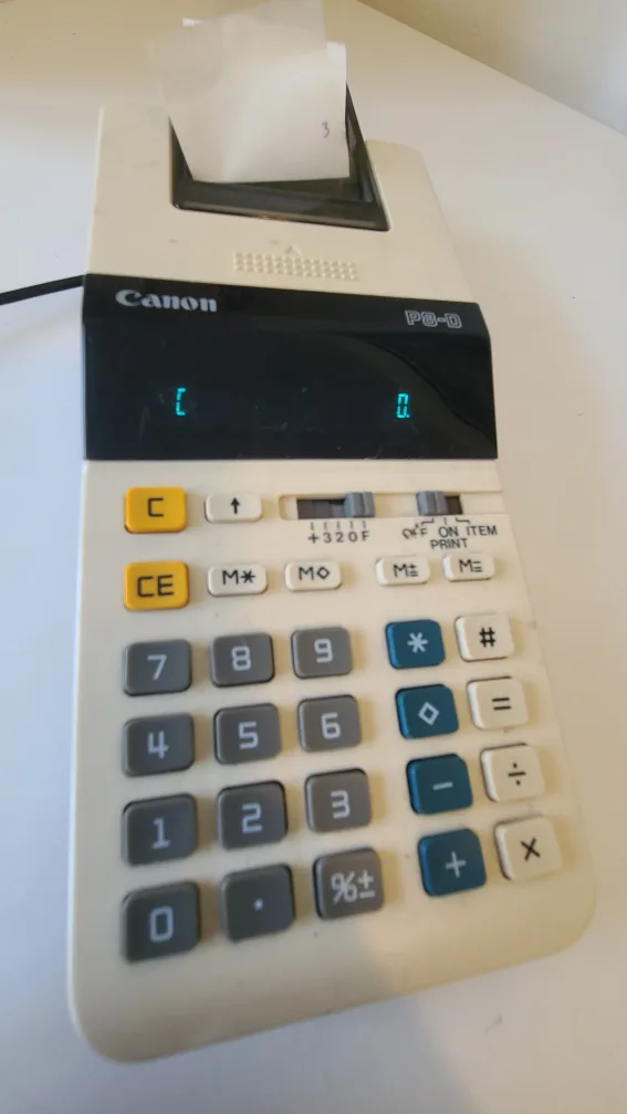 Canon P8-D Printing Calculator – Powers On, Printer Untested image indicator(6)