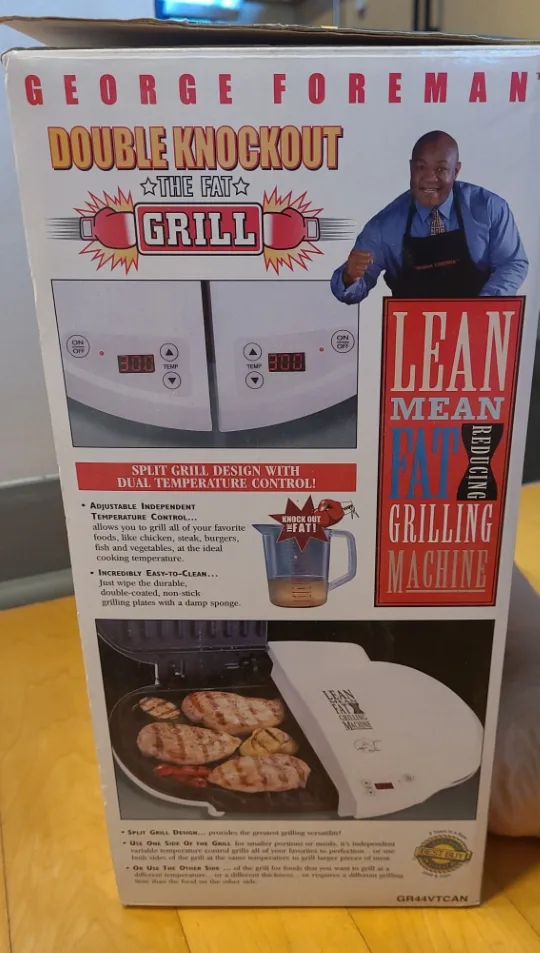 George Foreman Double Knockout Grill - New! image indicator(5)