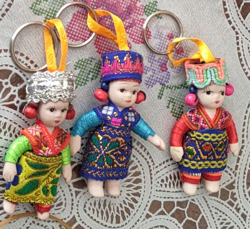 Vintage Doll Keychains - Set of 3 thumbnail