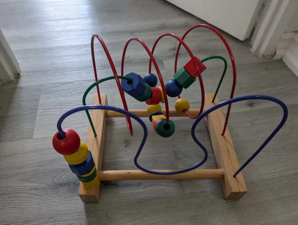 Wooden Bead Maze Toy IKEA thumbnail