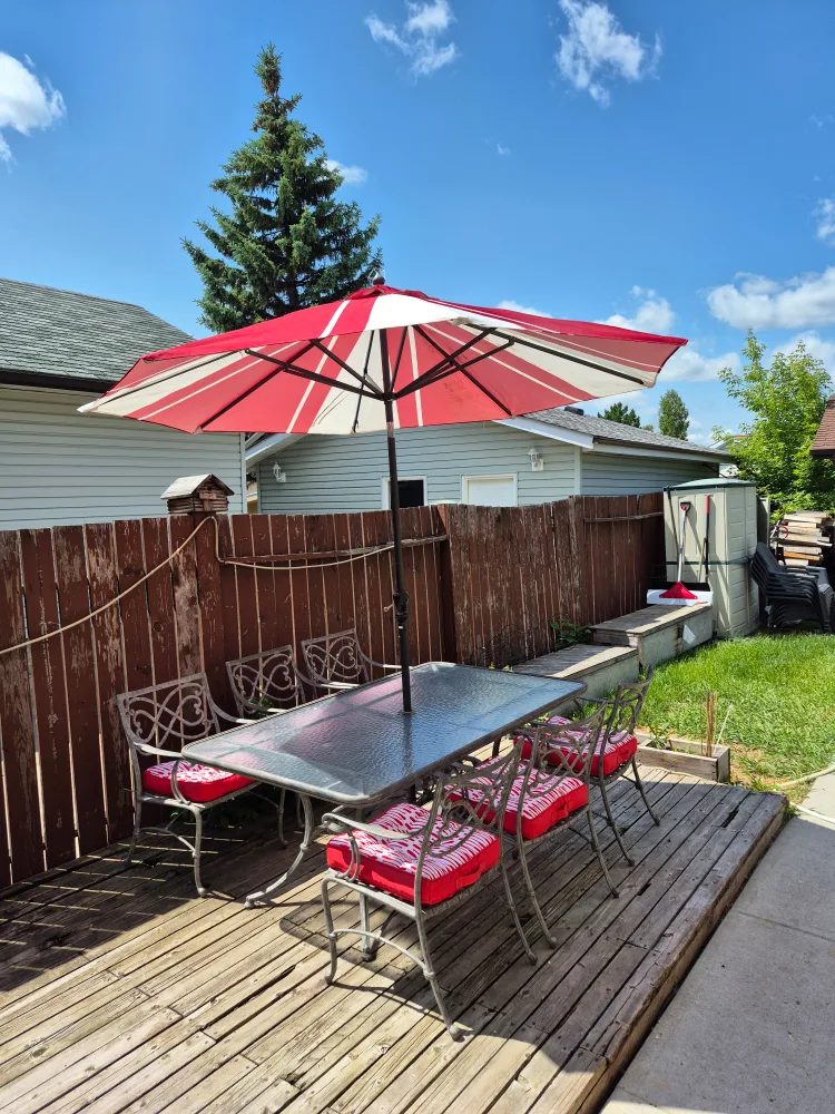 Patio Table Set with Umbrella and Chairs image indicator(2)