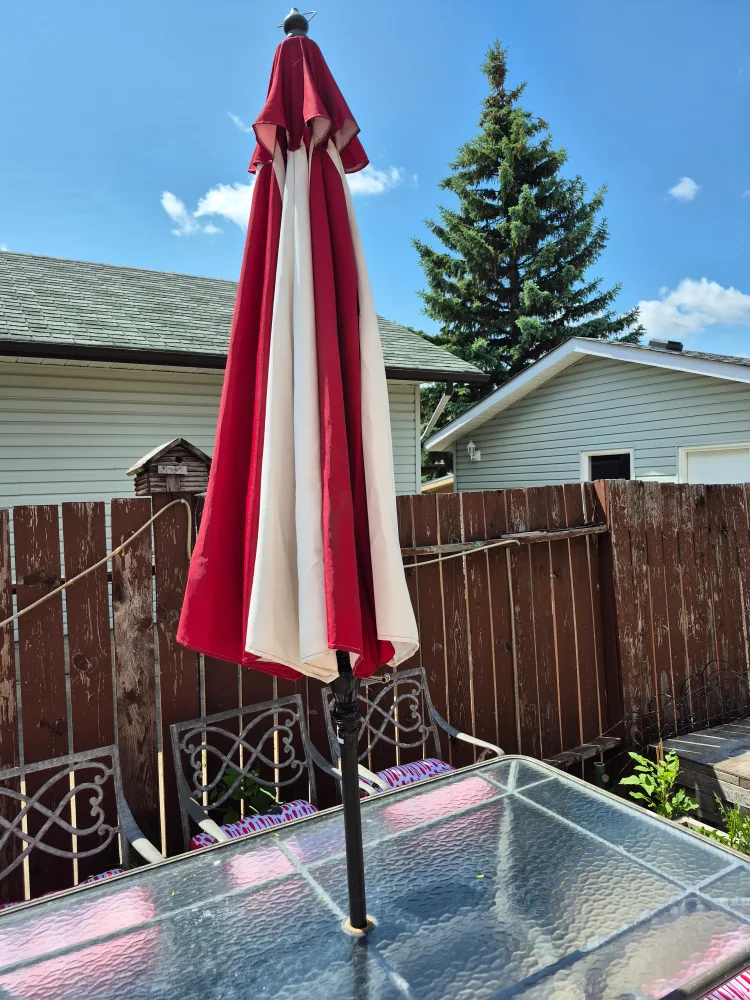 Patio Table Set with Umbrella and Chairs image indicator(4)