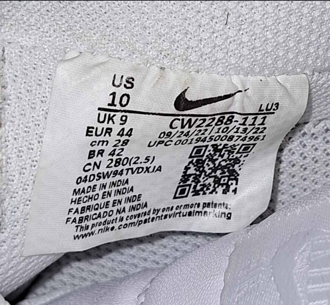 Nike Air Force 1 White US 10 - photo 5