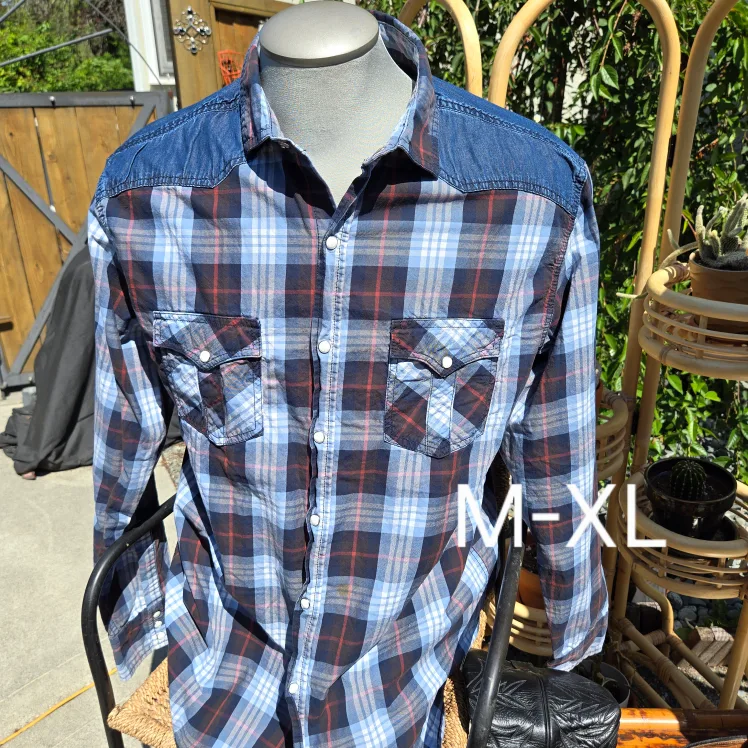 Wind River Modern Fit Western Plaid Shirt Men’s XL thumbnail