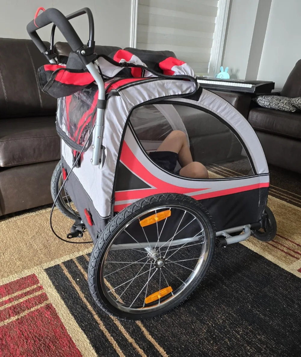 Axiom Child Carrier Bike Trailer and stroller 2 in 1 image indicator(4)
