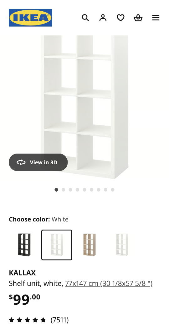 IKEA Kallax Shelf Unit with Baskets - photo 2