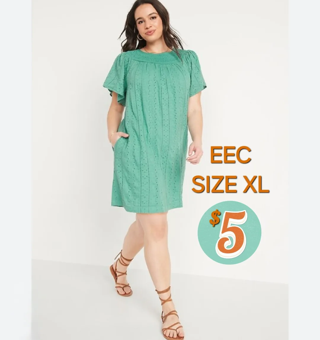 Eyelet Summer Dress -  LIKE NEW! thumbnail