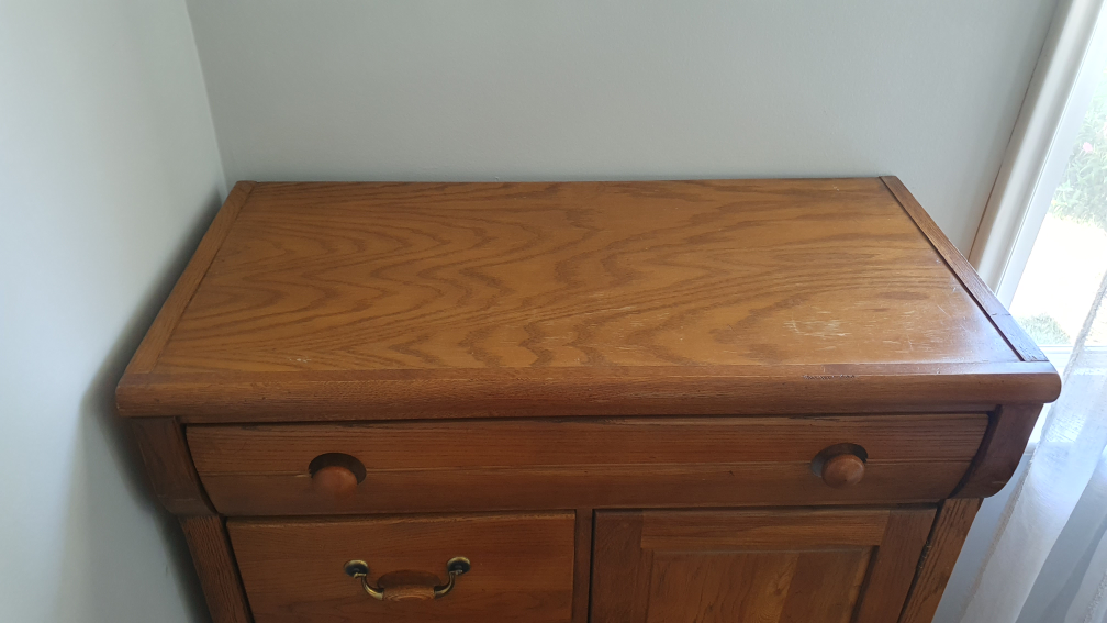 Wooden Dresser with Drawers and Cabinet - photo 2